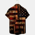 thumbnail image 5 of WAENQINLA Men's American Flag Hawaiian Shirts 4th of July USA Flag Button up Shirts Summer Short Sleeve Shirts With Pocket, 5 of 5