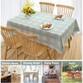 thumbnail image 6 of Waterproof Vinyl Tablecloths, Heavy Duty Oil Proof Spill Proof Plastic Table Cloth, Wipe Clean PVC Table Cover for Spring Indoor and Outdoor Use (Embroidery Flower, 60”×102”, Rectangle), 6 of 6