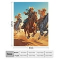 thumbnail image 2 of Vintage Western Cowboy Soft Cozy Warm, Lightweight And Plush Flannel Throw Blankets - Perfect for Couch, Bed, Travel, 2 of 8