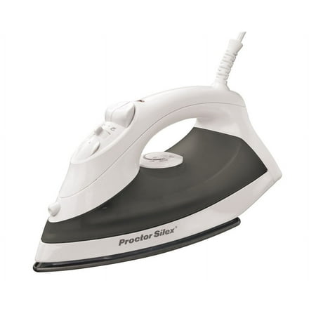 Proctor Silex 17202 Non-Stick Steam Iron, 1200 W, 120 V, 12.7 oz Tank, Blast and Fine-Mist Spray