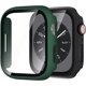 thumbnail image 1 of Case for Apple Watch Series 8 45mm & Series 7 45mm with Screen Protector, 2 Pack HD Ultra-Thin Full Coverage Hard PC Bumper Cover for iWatch 8 7 45mm Accessories, Black Titanium+Green, 1 of 5