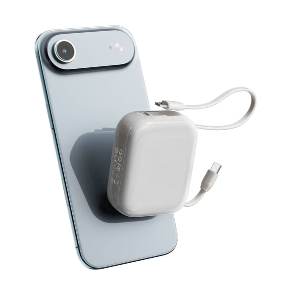 TONEOF 10000mAh 22.5 W Fast Charging Pocket Portable Charger, Mini Power Bank with 2 Cables, Cell Phone Power Banks Battery Compatible with iPhone 17/16/15/14 Series