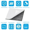 thumbnail image 4 of Uxcell 4x4 Inch Lamp Base Felt, 10Pack 2mm Thickness Square Soft Adhesive Non-slip Backed Felt Grey, 4 of 7