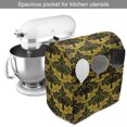 thumbnail image 2 of Yellow Damask Stand Mixer Cover, Renaissance Pattern Inspired Wave Shaped Leaves, Kitchen Appliance Organizer Bag Cover with Pockets, 5 Quarts, Dark Green Yellow, by Ambesonne, 2 of 4