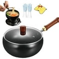 thumbnail image 6 of Cadorn Hand - Forged Uncoated Iron Wok with Glass Lid - Traditional Cookware for Stir - Fry & Simmer, 6 of 9