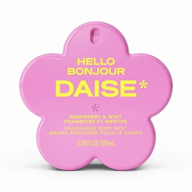 DAISE Hello Daise Fragrance Body Mist in Raspberry & Mint 3.3 fl oz/100 mL, body mist, spritz, spray