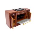 thumbnail image 2 of Simulation Dollhouse Wood Cooker Furniture Dining Room Accessories Toys Life Scene :12 Scale Dollhouse Cupboard Furniture Sets red, 2 of 8