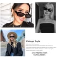 thumbnail image 2 of Gafas de sol KUGUAOK Retro Rectangle UV400 para mujeres y hombres, 2 of 7