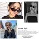 thumbnail image 2 of Gafas de sol KUGUAOK Retro Rectangle UV400 para mujeres y hombres, 2 of 7