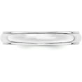 thumbnail image 2 of Solid 14k White Gold 4.2mm Half Round with Edge Wedding Band Size 11 - Ring Size 11.0, 2 of 6
