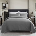 thumbnail image 1 of JML Quilt Set King 3 Piece Coverlet, Microfiber Embossed Bedspread with 2 Shams,92"x104", 1 of 5
