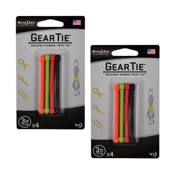Attaches Torsadées Polyvalentes - Ensemble de 3 Pouces Réutilisables