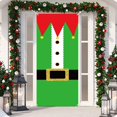 thumbnail image 7 of Large Decorative Door Banner for Holiday Parties Gift Wrap Style Photography Decoration Christmas Backdrop for Indoor Outdoor Events(3Pcs), 7 of 7