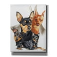 thumbnail image 1 of Epic Graffiti 'Miniature Pinscher Medley' by Barbara Keith, Canvas Wall Art, 26"x34", 1 of 8