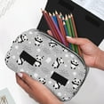 thumbnail image 6 of Sikiie Pandas Between Clouds and Stars Print Flip Double-layer Pencil Case, All-purpose Stationery Bag for Study and Office, Zipper Design, Unisex, 6 of 7
