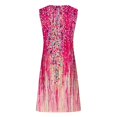 thumbnail image 5 of Vestido casual de mujer SCZ vestido de verano vestido lencero vestido fruncido diario cita salir moda correa básica sin mangas ajuste holgado rosa fuerte / m, 5 of 5