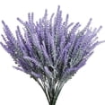thumbnail image 2 of Plantas de plástico sintético, flores de lavanda artificiales resistentes a los rayos UV para decoraciones al aire libre, decoración de bodas multiusos en plástico ecológico, nunca se decoloran, no, 2 of 7