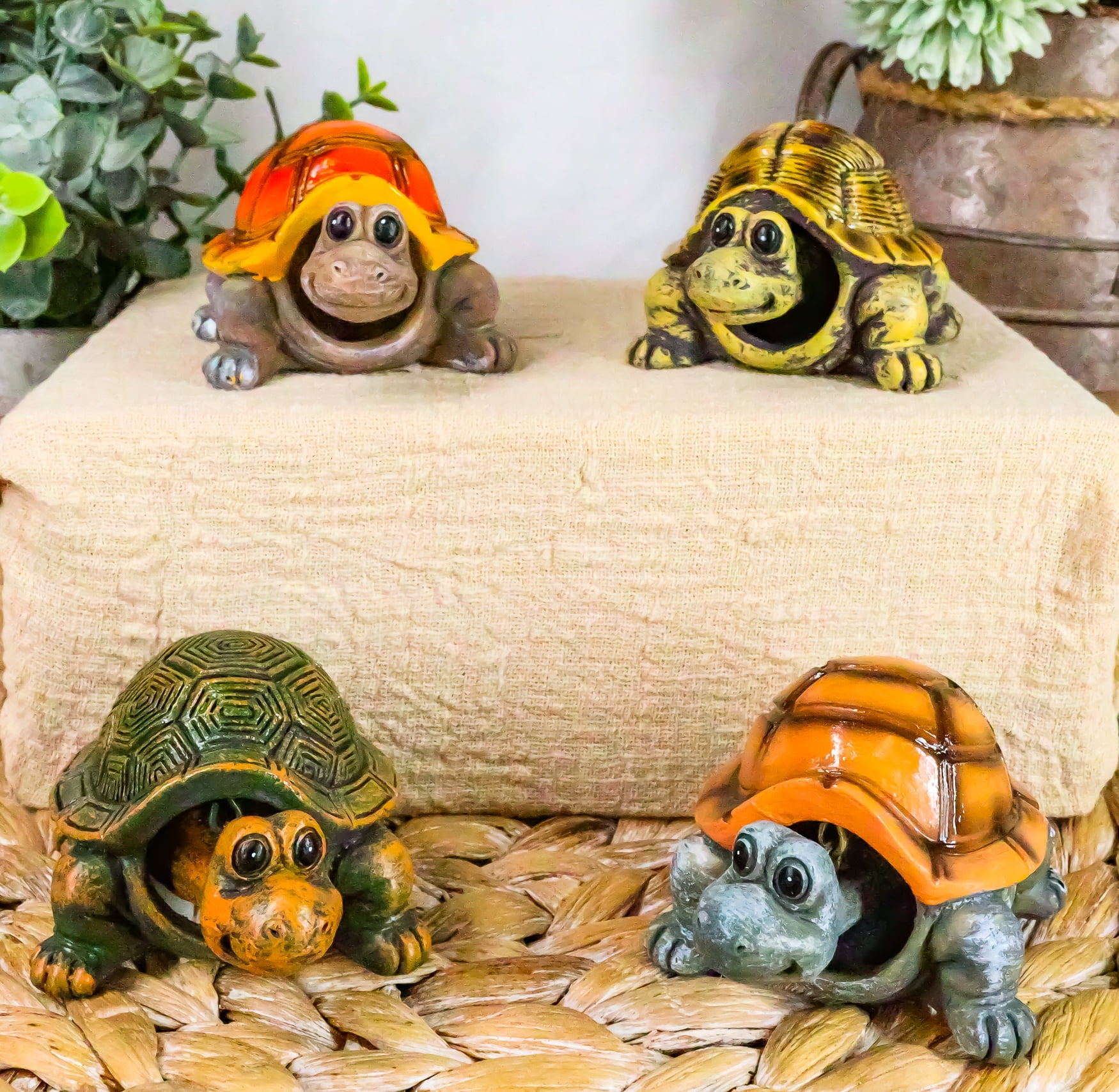 新品　CALMA STORE 38灯 Skelton Tortoise Ebros Nautical Colorful Shell Sea Turtles Tortoises