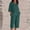 (Fashion 10)Green, variant on Aimik Women's Linen Shirt Capri Pant Set Crew Neck Batwing Sleeve Relaxed Daily Outfits Matching Cropped Pants Casual Sets