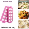 thumbnail image 5 of (Rosa, 34*13,5*2 cm)*2 moldes para wonton, moldes para empanadillas redondos/moldes para empanadillas cuadrados, 10 piezas, para moldear y prensar tartas, 5 of 5