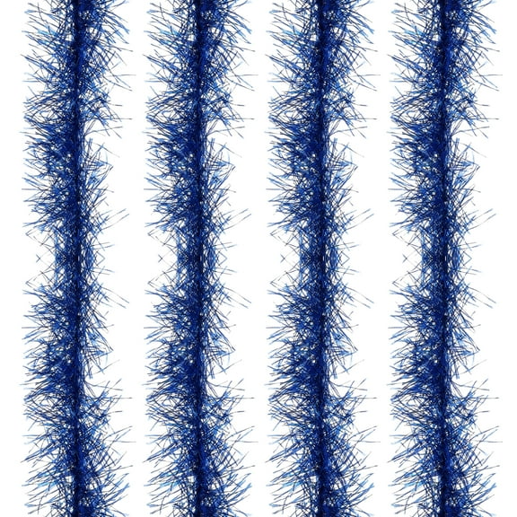 Uxcell 5Ft Feather Boa, 4 Pcs Artificial Fluffy Feather Boas Party Decorations for DIY Crafts, Wedding Costume, Christmas, Concert, Halloween, Home Decor, Bright Blue