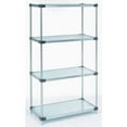 thumbnail image 4 of Nexel Galvanized Steel, 4 Tier, Solid Shelving Starter Unit, 24"Wx24"Dx74"H, 4 of 4