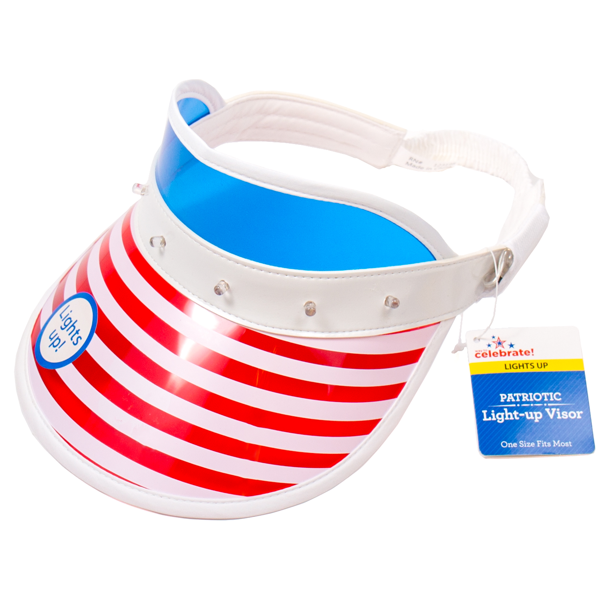 Red white and blue visor Clearance