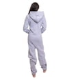 thumbnail image 3 of Gray Hoodie Onesie Jumpsuit Premium One-Piece SweatSuit for Men & Women, 3 of 3
