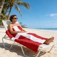 thumbnail image 6 of LACKUST Large Fast Drying Microfiber Beach Towel 28"x55" – Quick Dry Lightweight Absorbent Towel for Travel, Swimming, Gym & Pool – Patriotic Stripe Print, 6 of 6