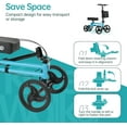 thumbnail image 5 of ELENKER Steerable Knee Scooter for Foot Injuries Ankles Surgery, Blue, 5 of 8