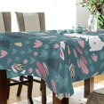 thumbnail image 3 of 60"x90" Easter Bunny Eggs Tablecloth, Waterproof Washable Polyester Square Table Cover Durable Tablecloth for Kitchen Dining Table Party Decor, 3 of 7