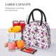 thumbnail image 5 of Balery Violets Flowers Bolsa de Almuerzo para Mujeres, Caja de Almuerzo, Bolsa de Almuerzo Pequeña Impermeable, Tote de Almuerzo Reutilizable con Gran Capacidad, 5 of 6