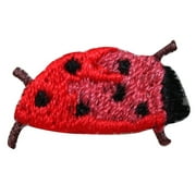 ID 1249 Lot of 3 Tiny Ladybug Patch Bug Insect Spot Embroidered Iron On Applique