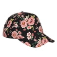 thumbnail image 3 of Naloa Original Classic Low Profile Hat Men Women Baseball Cap Dad Hat Adjustable Unconstructed Rose Flowers Print Cap, 3 of 9