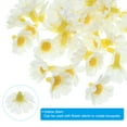 thumbnail image 4 of Uxcell 0.98" Artificial Sunflower Flower Heads, 50 Pack Silk Sunflower Fake Heads for Wedding DIY Craft, White, 4 of 7