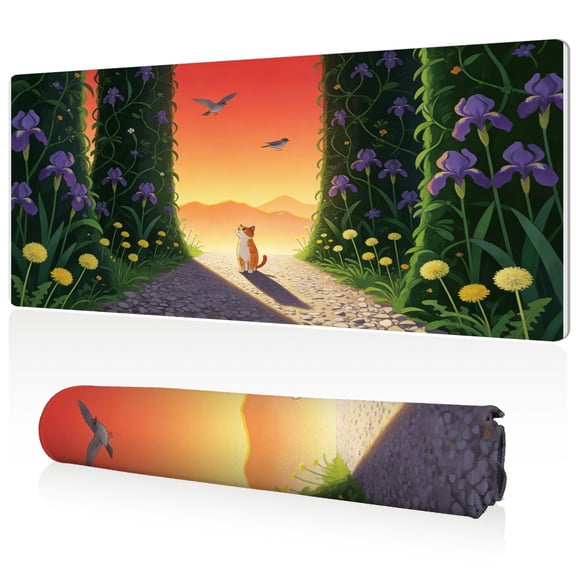 LIVEKEY XXL Gaming Mouse Pad 80x40cm Ultra Large Durable Easy Clean Non Slip Stitched Edges for Office and Home Desk