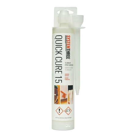 Quick Cure 15 Epoxy Adhesive, 8.4oz Cartridge