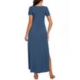 thumbnail image 3 of Women's Split Maternity Long Dresses Nursing Dresses for Breastfeeding, 3 of 5