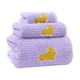 thumbnail image 3 of Set de toallas de microfibra Coral Velvet Dinosaur - Toalla de baño portátil de 3 piezas, toalla facial y bufanda - 35x75cm, 70x140cm, 25x50cm - Suave y absorbente de agua, 3 of 5