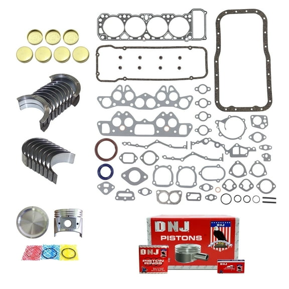 DNJ EK633A Engine Rebuild Kit Fits Cars & Trucks 1975-1979 Nissan 200SX 510 610 620 710 2.0L SOHC L4 V 1952cc L20B