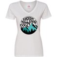 thumbnail image 3 of Inktastic Pigeon Forge, Tennessee- Mountains Women's V-Neck T-Shirt, 3 of 5