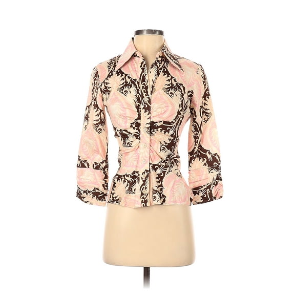 Pre-Owned Finley Women's Size XS Long Sleeve Button-Down Shirt