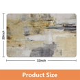 thumbnail image 2 of Step into Comfort with our Modern Abstract Gray Runner Rug: Non-Slip, Low Pile, 20x32 inch Soft Rug, Machine Washable - Perfect Addition for Bathroom, Kitchen, Bedroom, 2 of 5