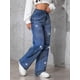 thumbnail image 2 of 2026 Y2K Retro Azul Jeans For Mujeres Otoño E Invierno Hot Diamond Butterfly Pantalones Rectos Sueltos, 2 of 7
