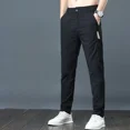 thumbnail image 5 of Pantalones ajustados para hombre, pantalones casuales rectos de seda fría para hombre, ropa fresca para hombre, novedad en diseñador, estilo coreano, holgados, oferta, baratos, 5 of 5