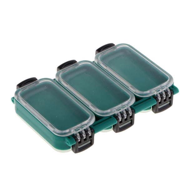 Cajas de cebo para señuelos de pesca Caja de almacenamiento de caja de aparejos de pescado compartimentos fijos 11,5 x 7,9 x 2,3 cm Zulema Caja de equipo de aparejos de pesca