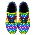 thumbnail image 2 of Rainbow Pride Shoes Men Women Fashion LGBT Sneakers Adult Lightweight Breathable Running Shoes Black Size 10.5, 2 of 7