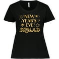 thumbnail image 3 of Inktastic New Year's Eve Squad with Stars in Gold Women's Plus Size T-Shirt, 3 of 5