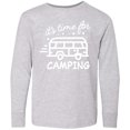 thumbnail image 3 of Inktastic It's Time For Camping with Camper Long Sleeve Youth T-Shirt, 3 of 5