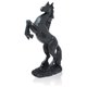 thumbnail image 1 of Estatua de resina de caballo de pie para decoración del hogar, escultura de adorno animal, estatua de resina de caballo trenzado con significado de éxito - Negro, 1 of 5
